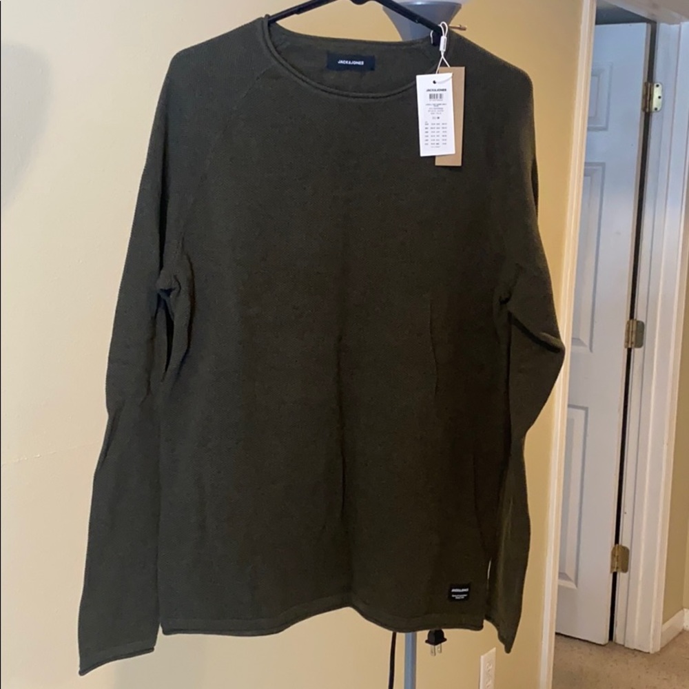 Men’s Jack and Jones dark green sweater